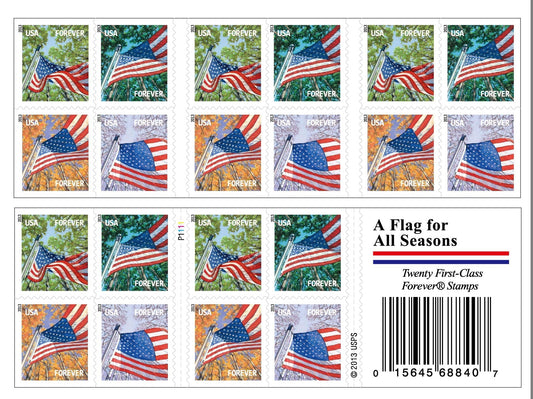 US Forever Stamps Explained: What Are All Season Flags Forever Stamps?