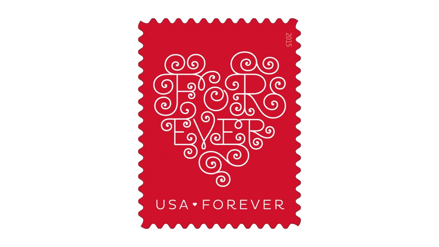 Red White Forever First Class Postage Stamps - Stamps Co Online