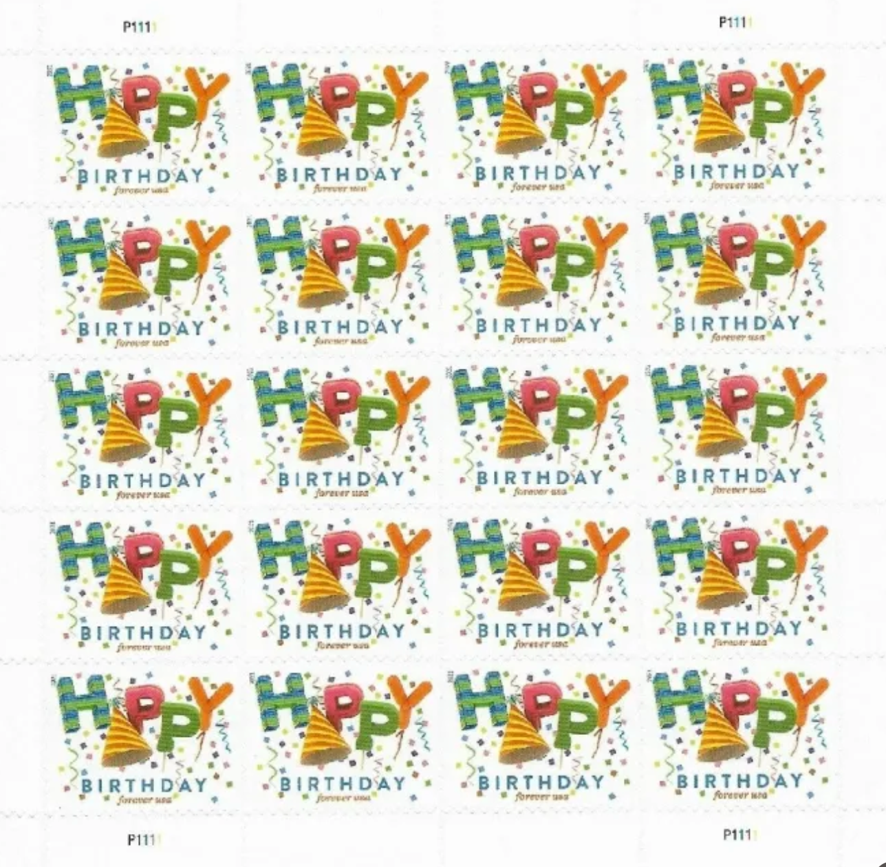 Happy Birthday Forever First Class Postage Stamps - Stamps Co Online