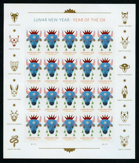 Year of the Ox Stamp Celebrates Lunar New Year Forever First Class Postage Stamps - Stamps Co Online