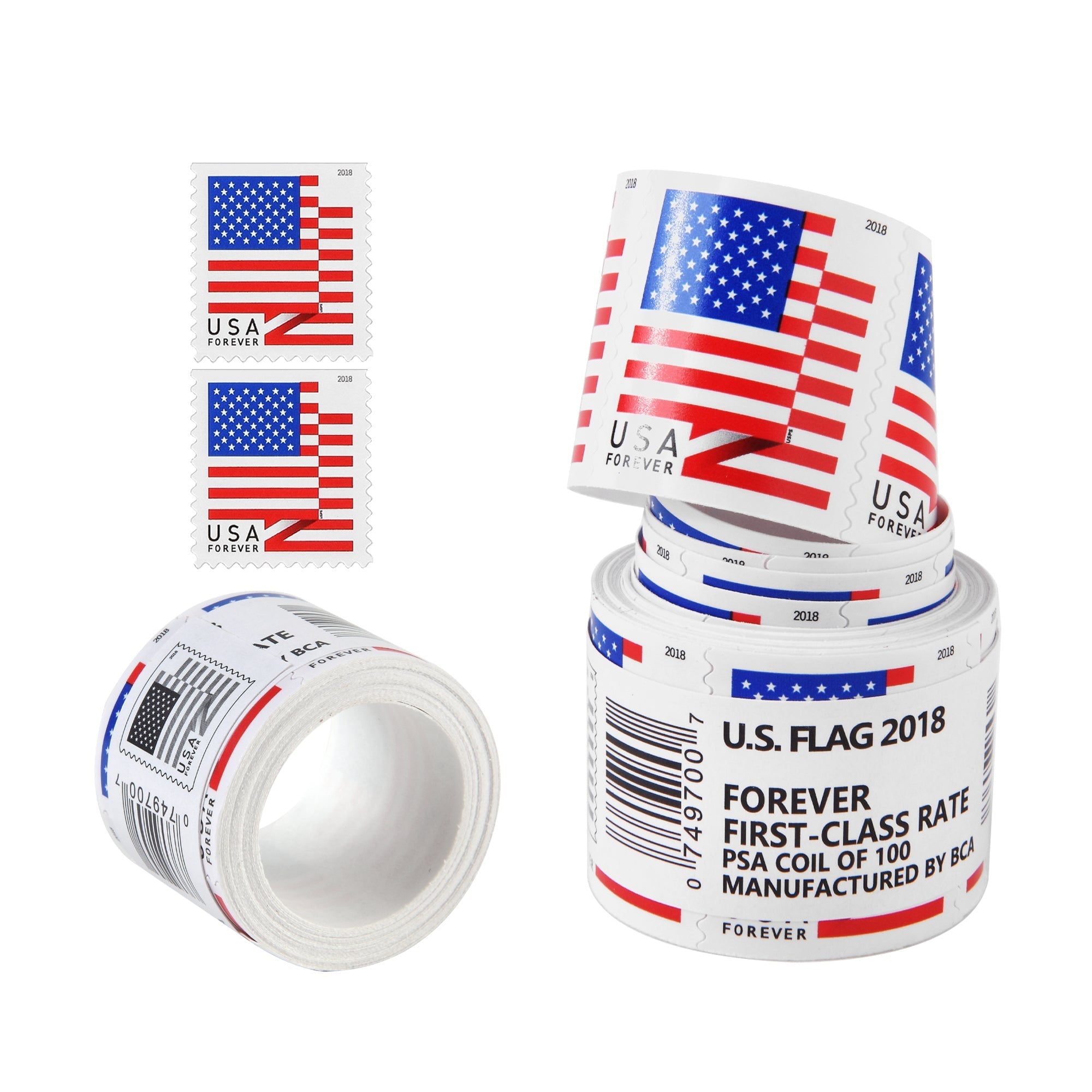 2018 US Flags Forever First Class Postage Stamps – Stamps Forever LLC