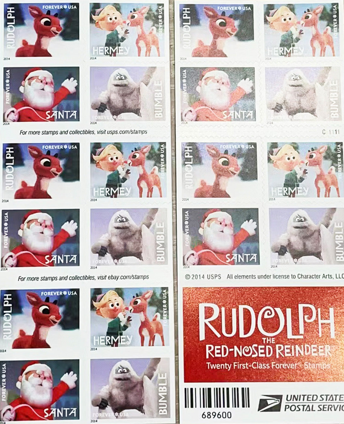 First Class Forever Stamps – Rudolph the Red-Nosed Reindeer - Stamps Co Online