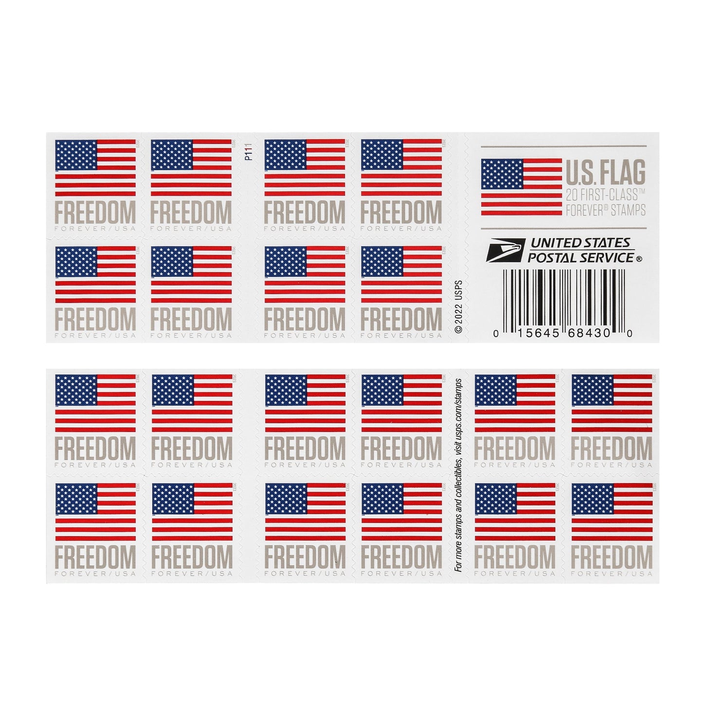 2023 US Flags / Freedom Booklets Rolls Forever First Class Postage Stamps - Stamps Co Online
