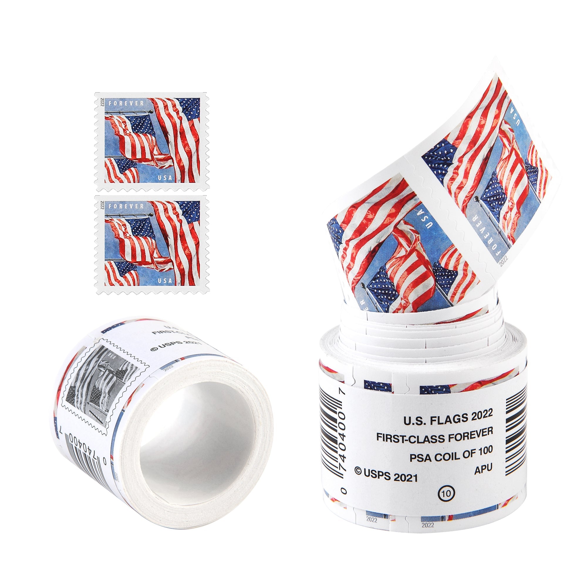 2022 US Flags Forever Stamps - First Class Postage – Stamps Forever LLC