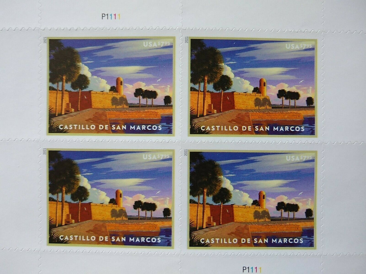 Castillo de San Marcos Priority Mail Postage Stamps - Stamps Co Online