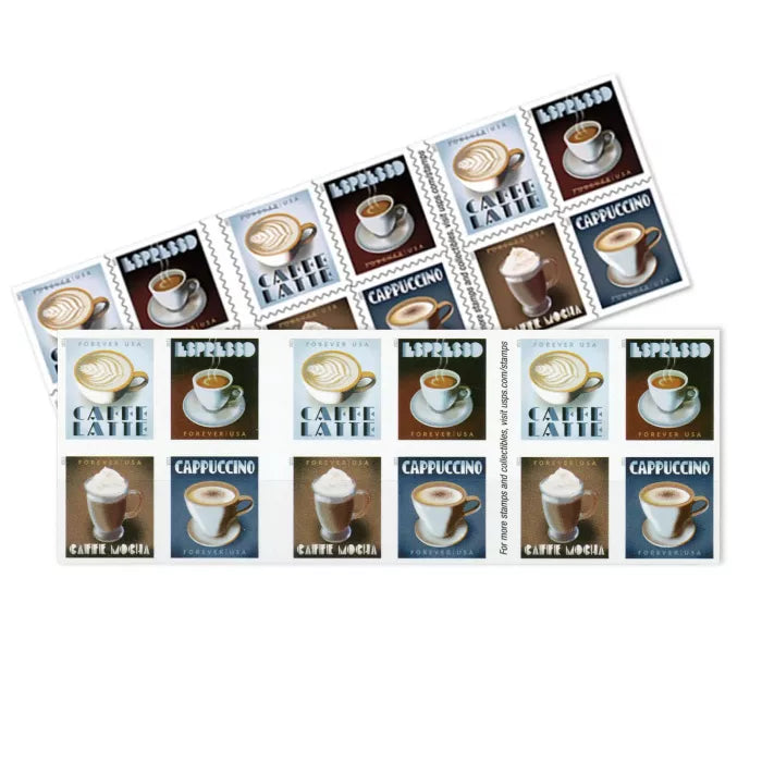 Espresso Drinks coffee Forever Postage Stamps - Stamps Co Online