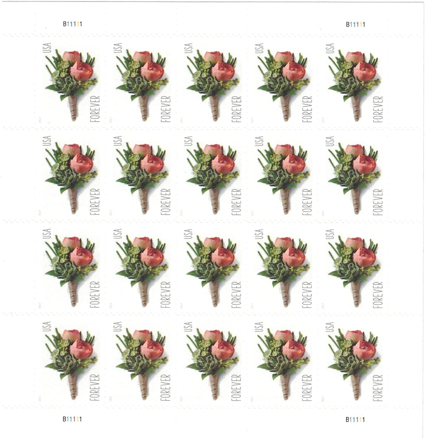 Celebration Boutonniere Forever Postage Stamps - Stamps Co Online