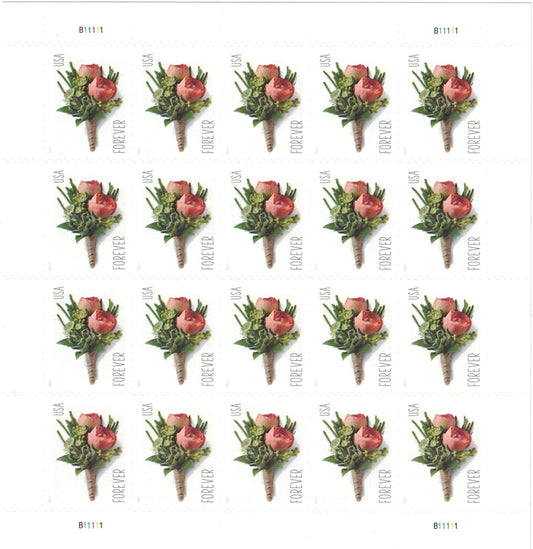 Celebration Boutonniere Forever Postage Stamps - Stamps Co Online