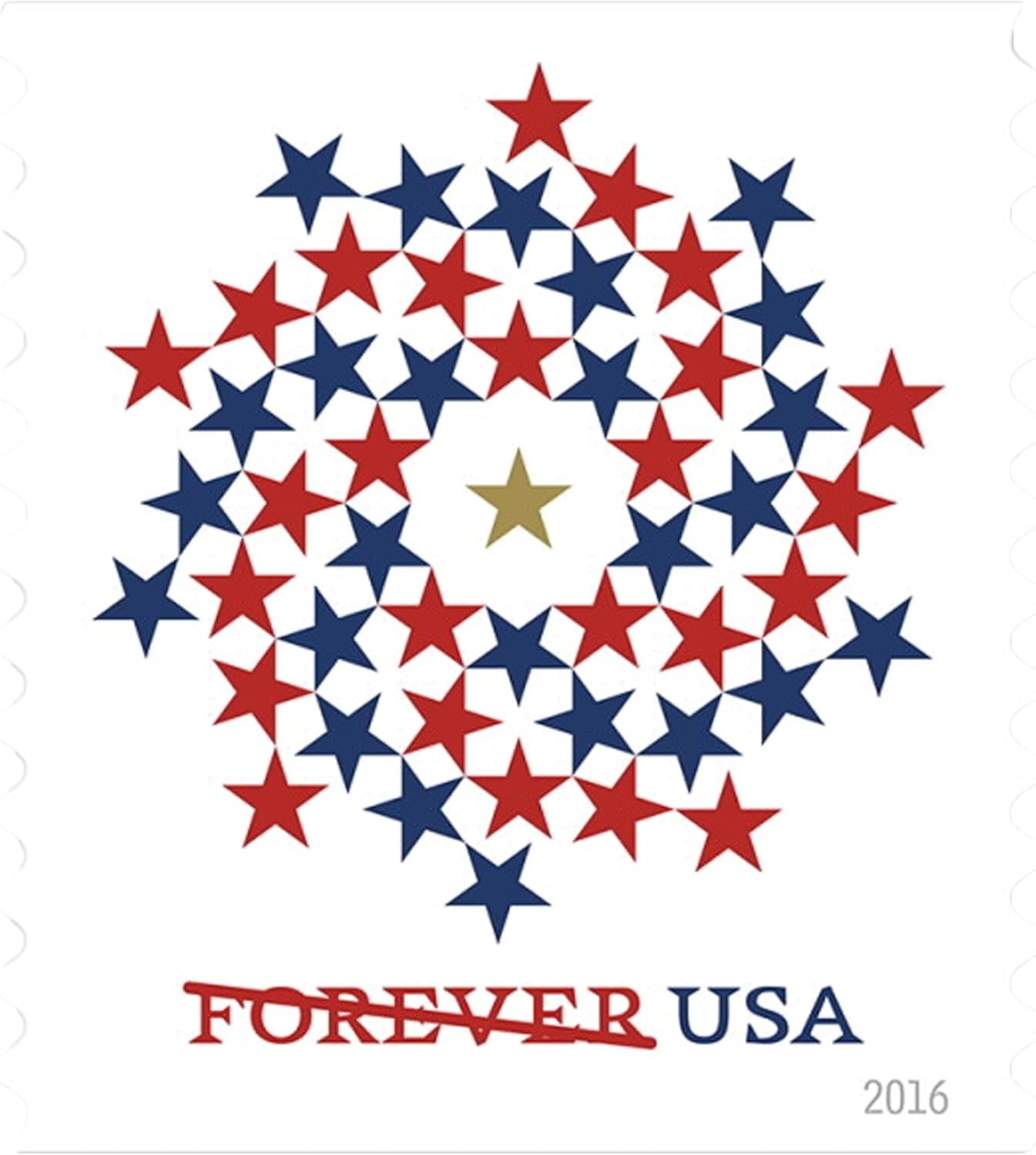 Patriotic Spiral 2016 Forever First Class Postage Stamps - Stamps Co Online