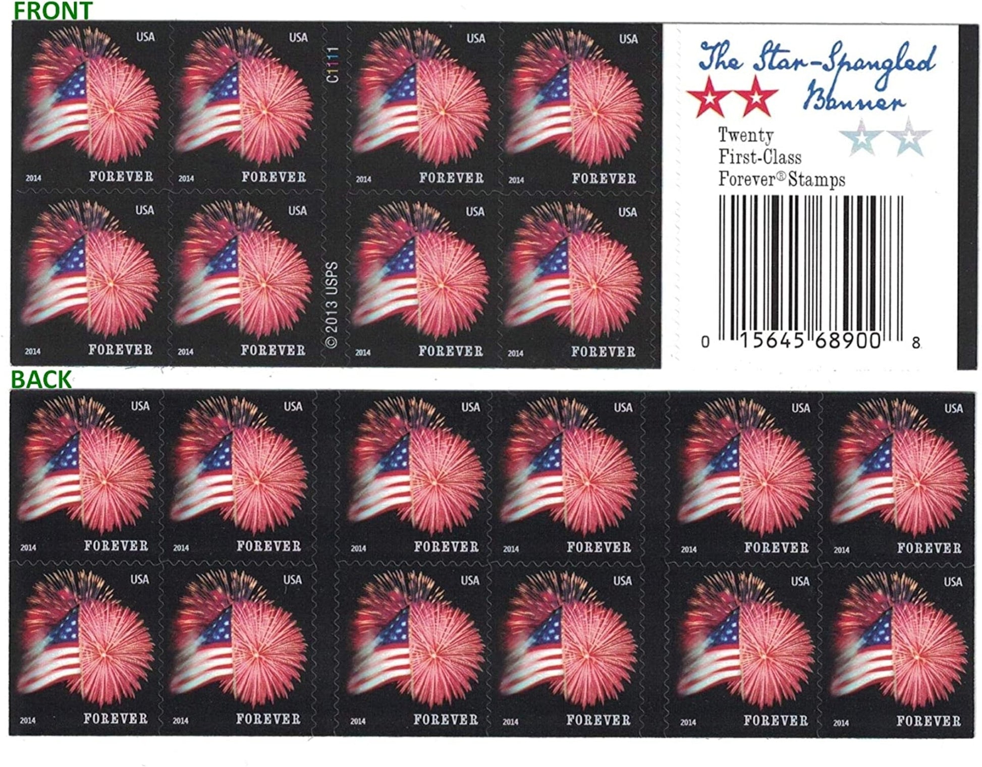 Star-Spangled Banner Fireworks Forever Postage Stamps - Stamps Co Online