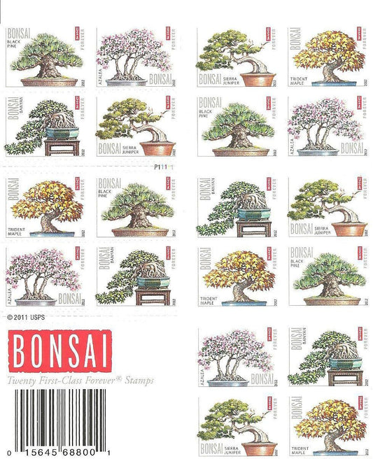 Bonsai Tree Forever First Class Postage Stamps - Stamps Co Online
