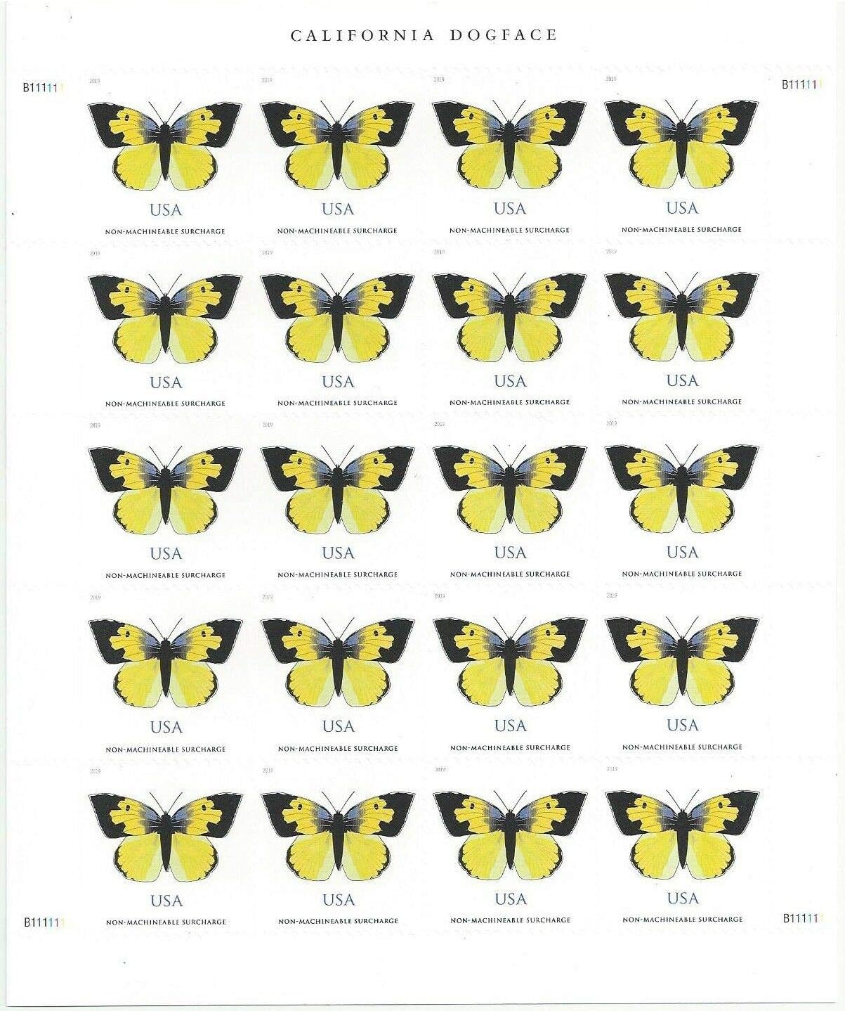 California Dogface Butterfly Forever First Class Postage Stamps - Stamps Co Online