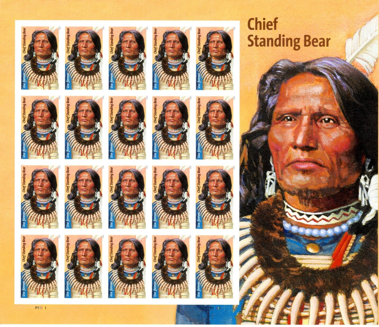 Chief Standing Bear Postage Forever Stamps - Stamps Co Online