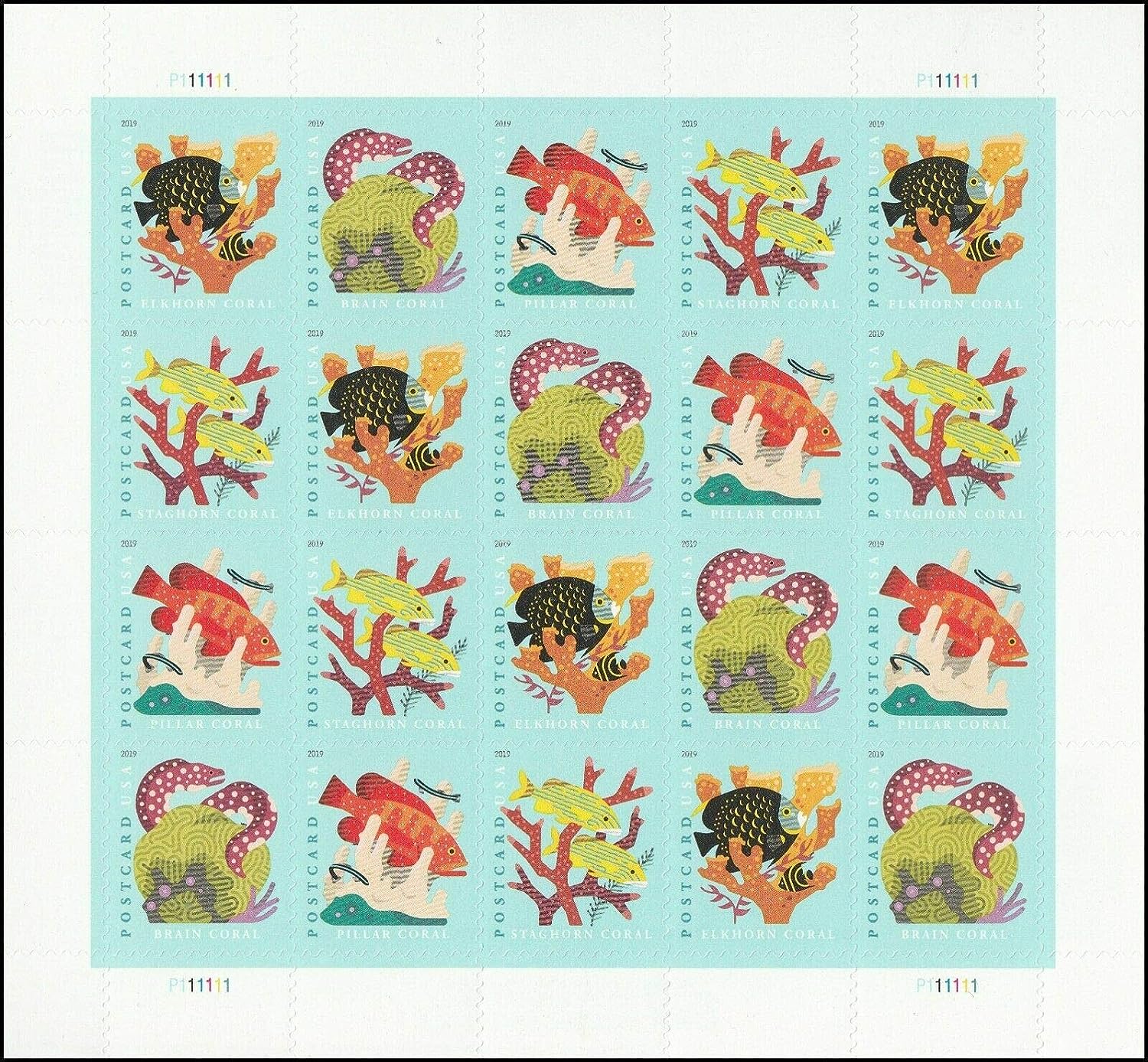 Coral Reefs Forever Postcard Stamps - Stamps Co Online