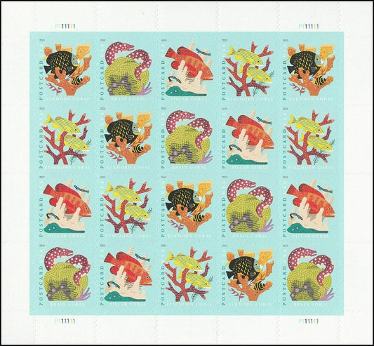 Coral Reefs Forever Postcard Stamps - Stamps Co Online