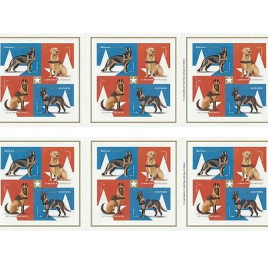 Military Working Dogs Forever First Class Postage Stamps - Stamps Co Online