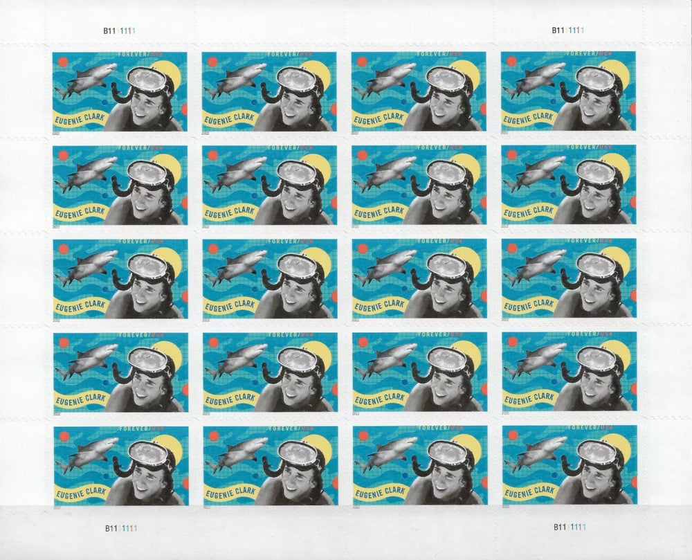 Aquatic Scholar Eugenie Clark Forever First Class Postage Stamps - Stamps Co Online