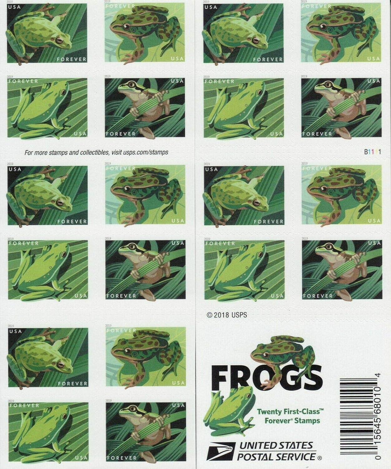 Frogs Forever Postage First Class Stamps - Stamps Co Online