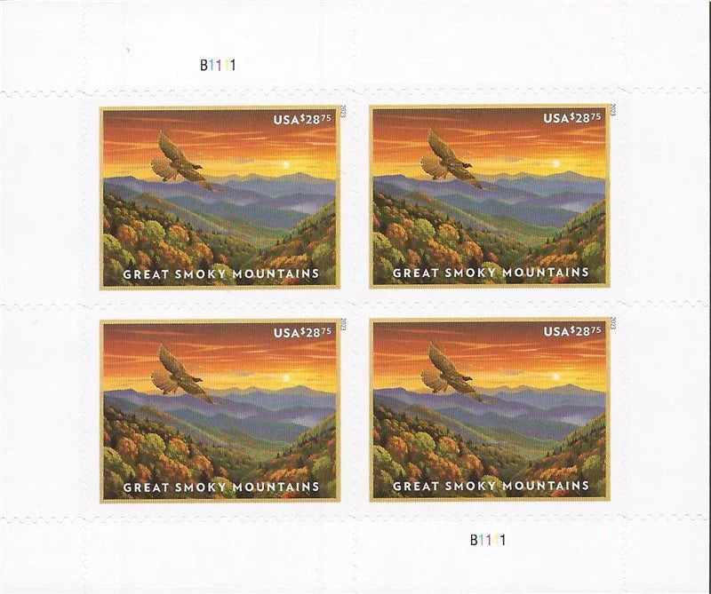2023 Current Value Great Smoky Mountains Stamps Express Priority Stamps - Stamps Co Online