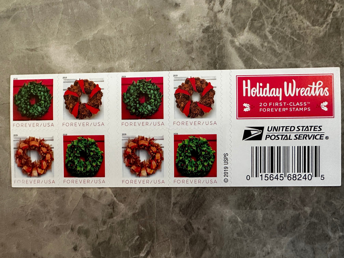 Holiday Wreath First Class Postage Forever Stamps - Stamps Co Online