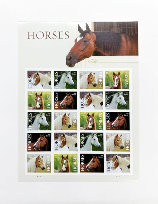 Horse Forever Postage Stamps - Stamps Co Online