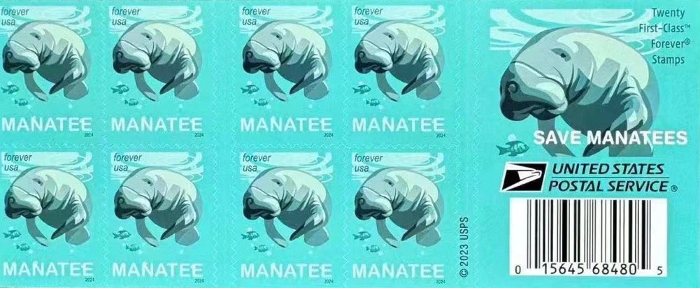 Save Manatees Forever Stamps - Stamps Co Online