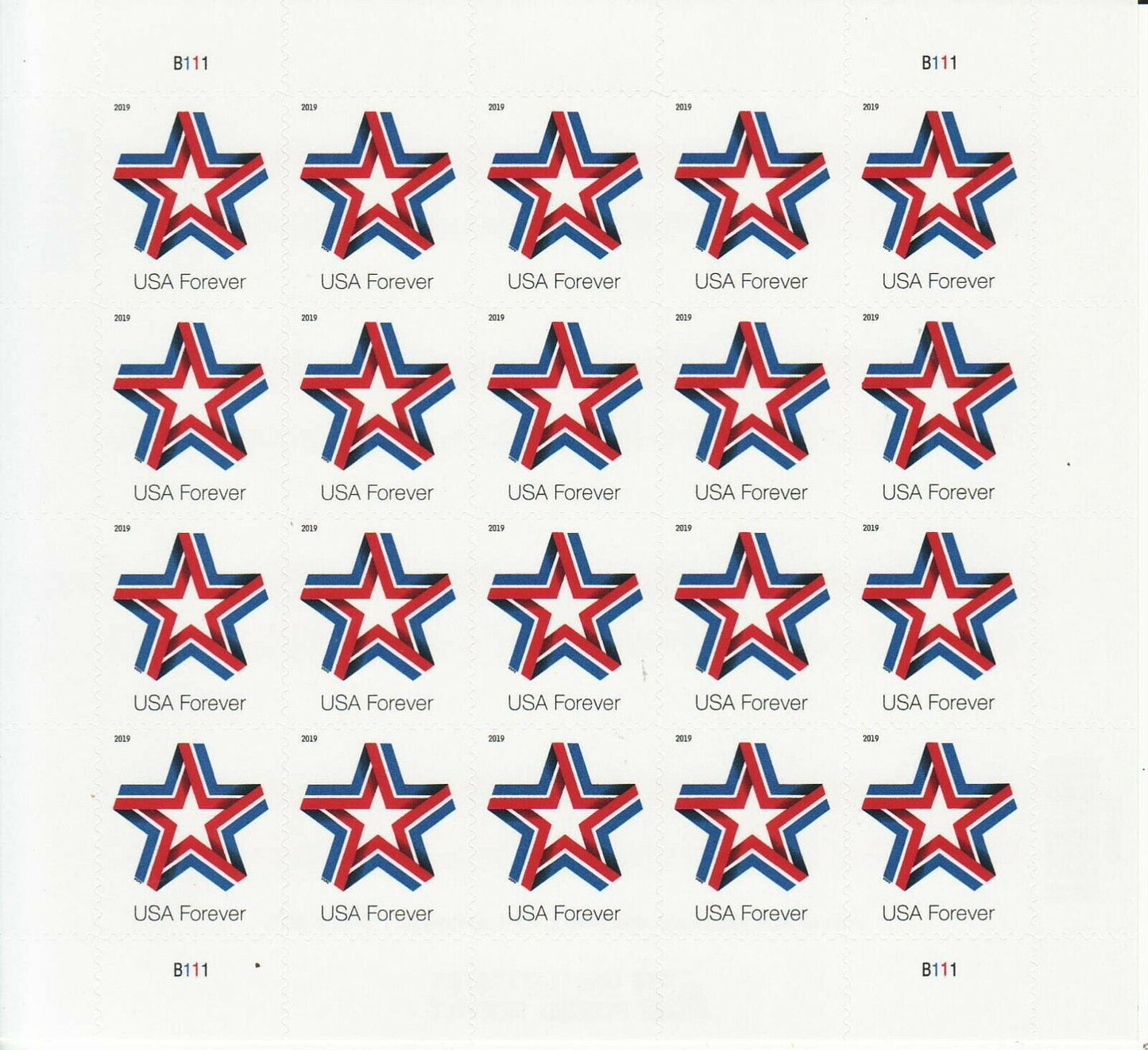 Star Ribbon Forever First Class Postage Stamps - Stamps Co Online