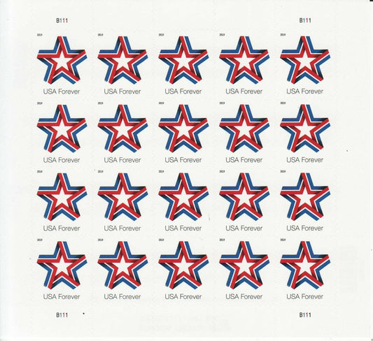 Star Ribbon Forever First Class Postage Stamps - Stamps Co Online