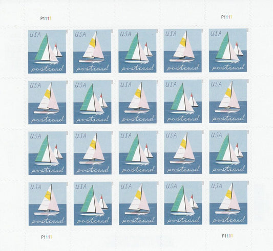 2023 Sailboats Forever Postcard Stamps - Stamps Co Online