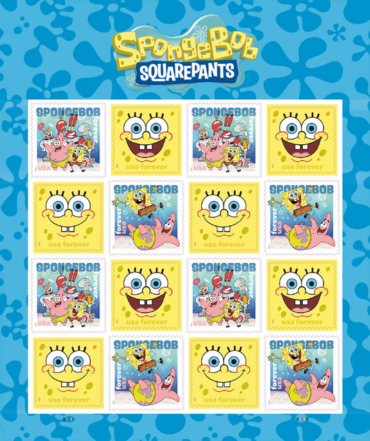 SpongeBob Squarepants Forever Stamps - Stamps Co Online
