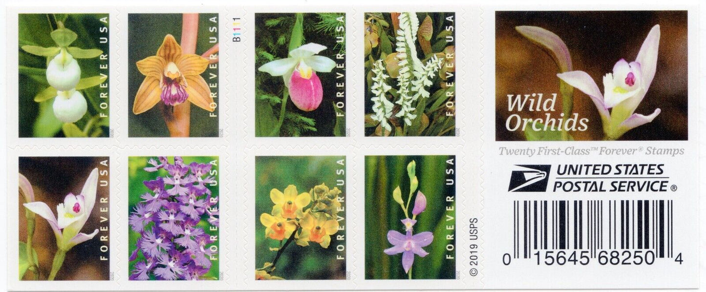 Wild Orchids Forever First Class Postage Stamps - Stamps Co Online