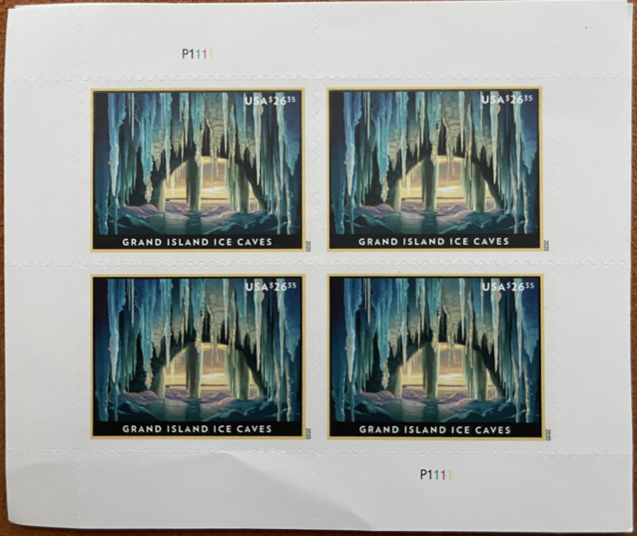 Grand Island Ice Cave Express Priority Stamps - Stamps Co Online