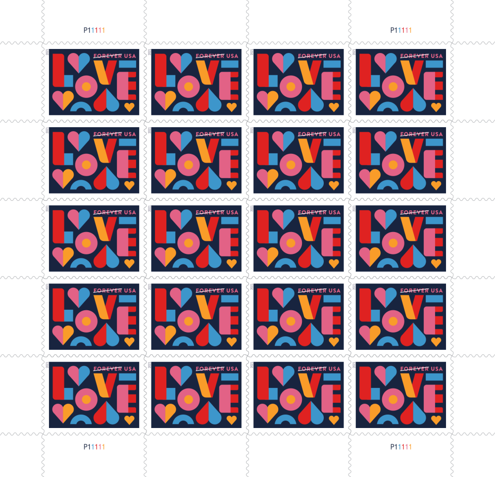 Love 2021 Unused Stamps, Ideal for Everyday Mail, Gift for Collectors & Stamp Enthusiasts - Stamps Co Online