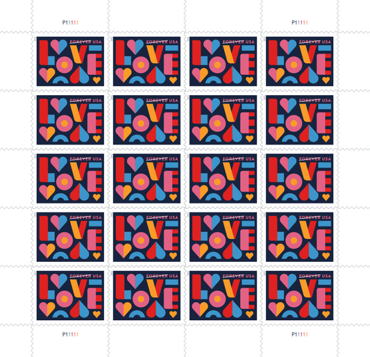 Love 2021 Unused Stamps, Ideal for Everyday Mail, Gift for Collectors & Stamp Enthusiasts - Stamps Co Online